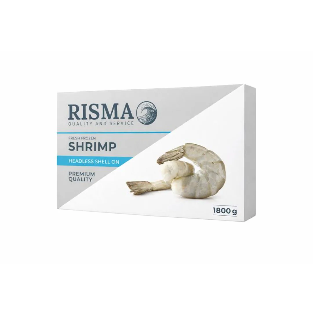 Креветки RISMA 21/25, с/м, б/г, блочные, 1,8 кг