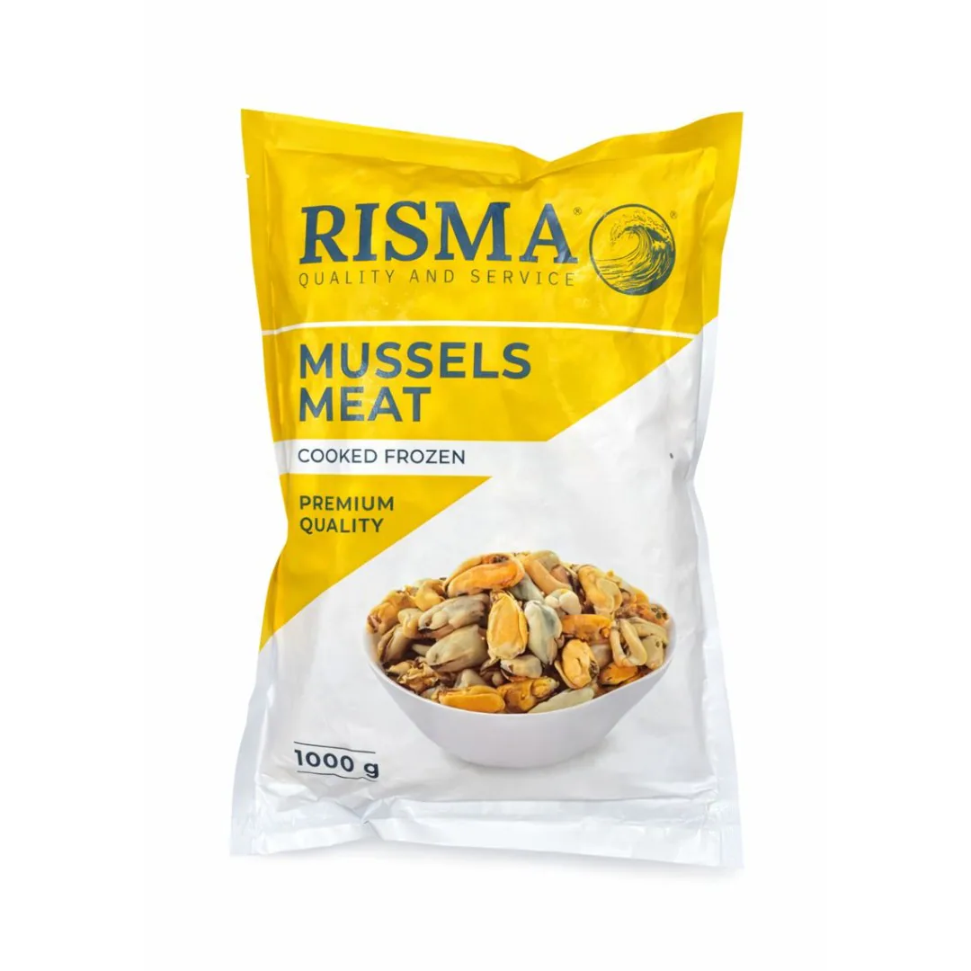 Мясо мидий Risma 100/200, очищенное, 0% глазури