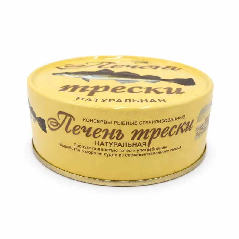 Печень трески натуральная в жестяной банке, 230 г