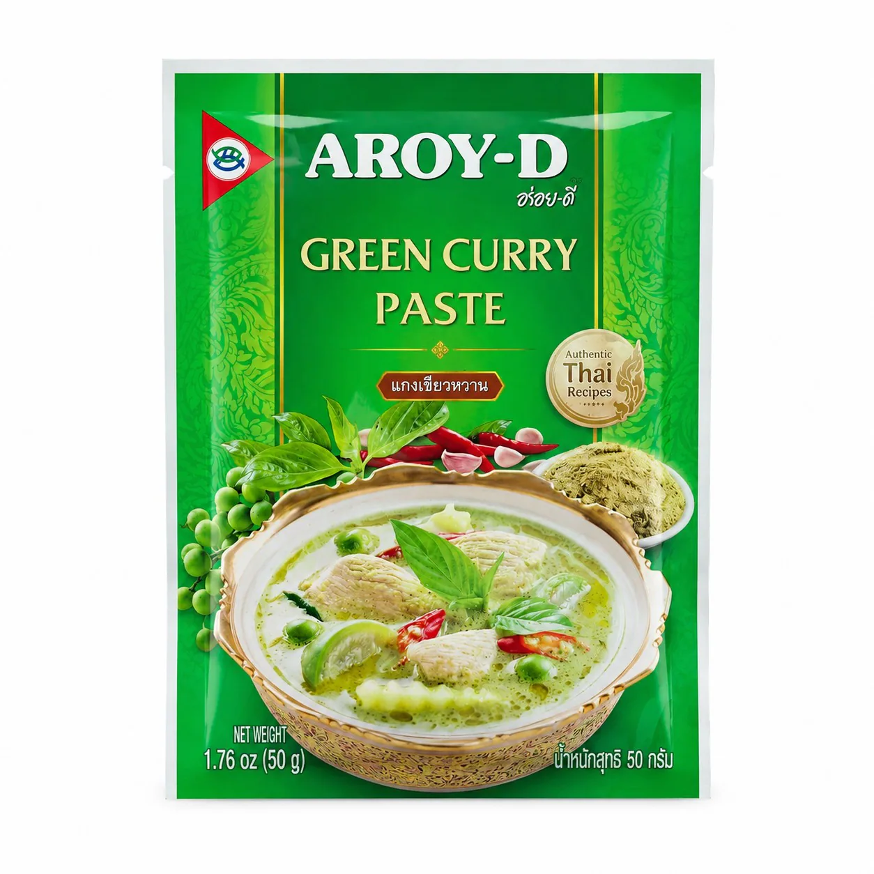 Паста карри AROY-D зелёная, 50 г