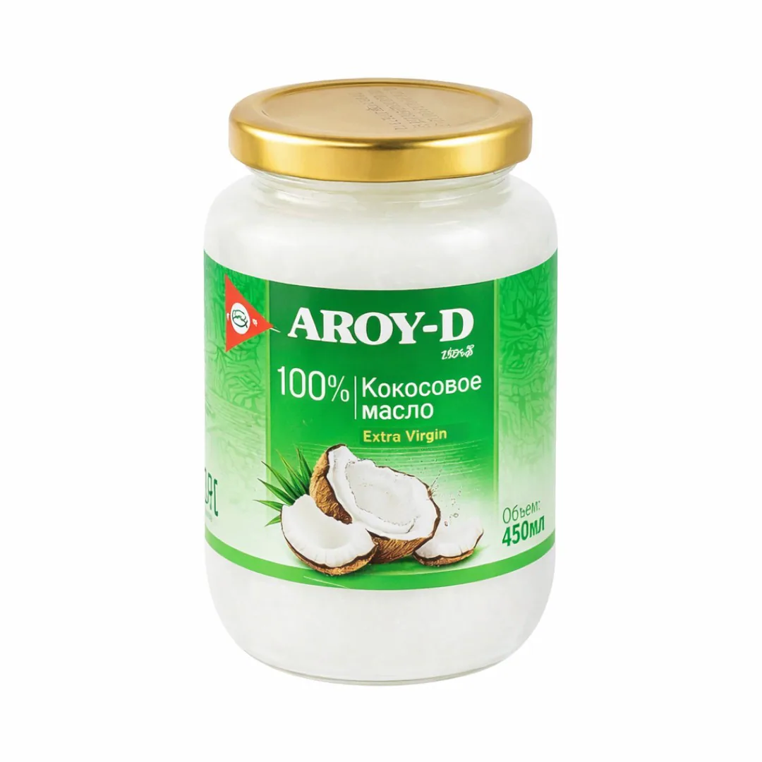 Кокосовое масло Aroy-D Extra Virgin, 100%, 450 мл