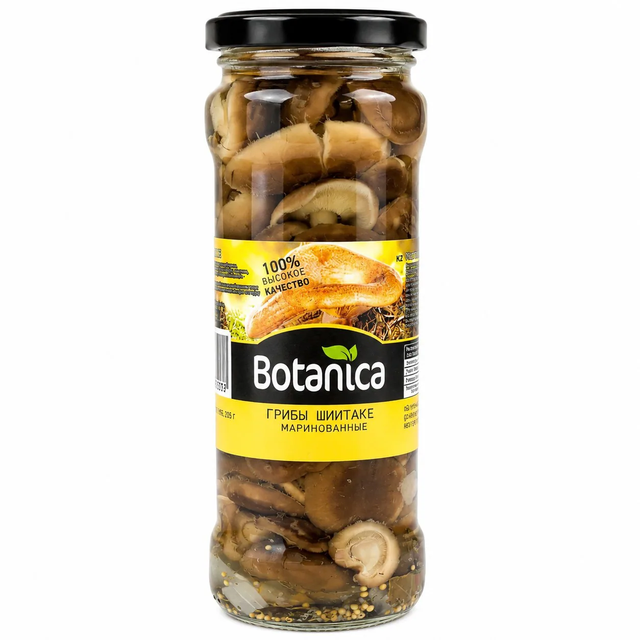 Маринованные грибы шиитаке Botanica, 370 мл