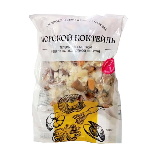 Морской коктейль с гребешком, 500 г