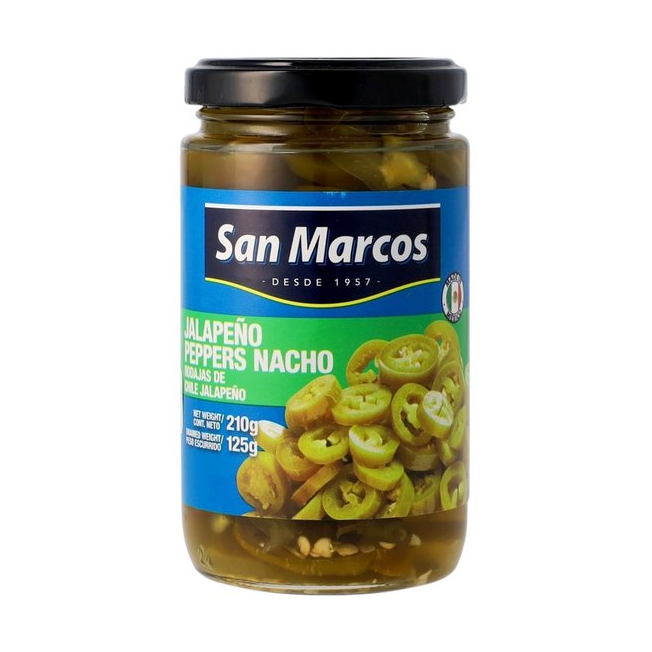 Перец халапеньо San Marcos кольцами, 210 г
