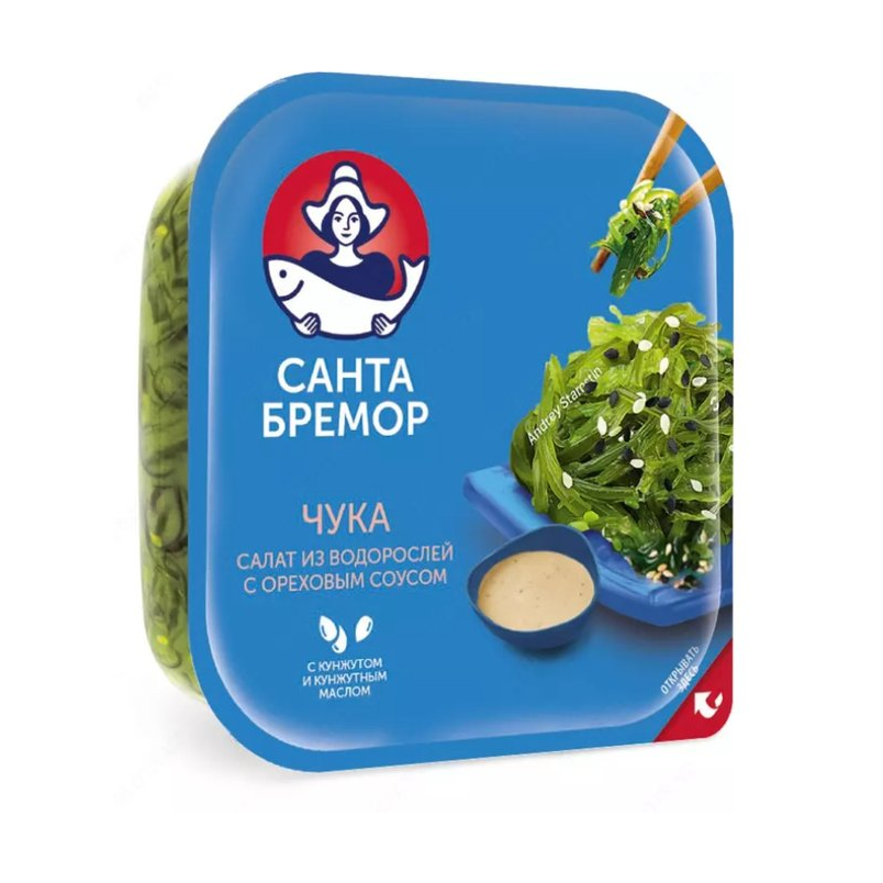 Салат чука Санта Бремор с ореховым соусом, 150 г