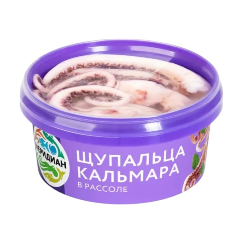 Щупальца кальмара «Меридиан» в рассоле, 180 г